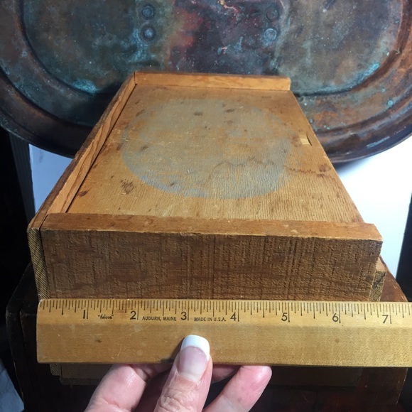 Paul Masson vineyards vintage wooden box slide top - Picture 5 of 6